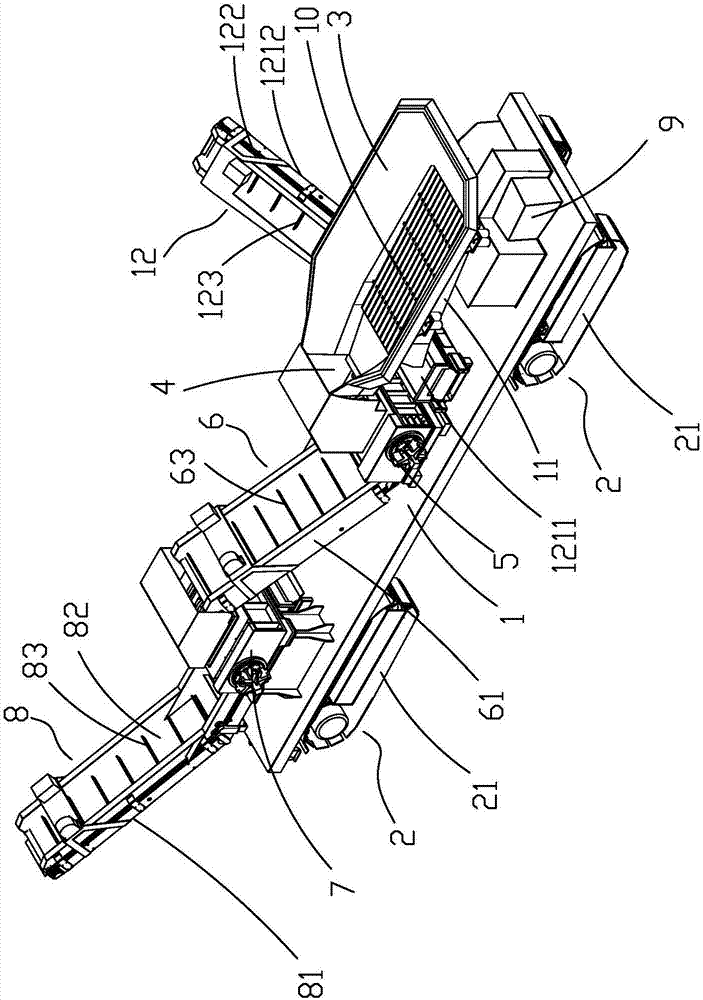 Movable garbage crushing station