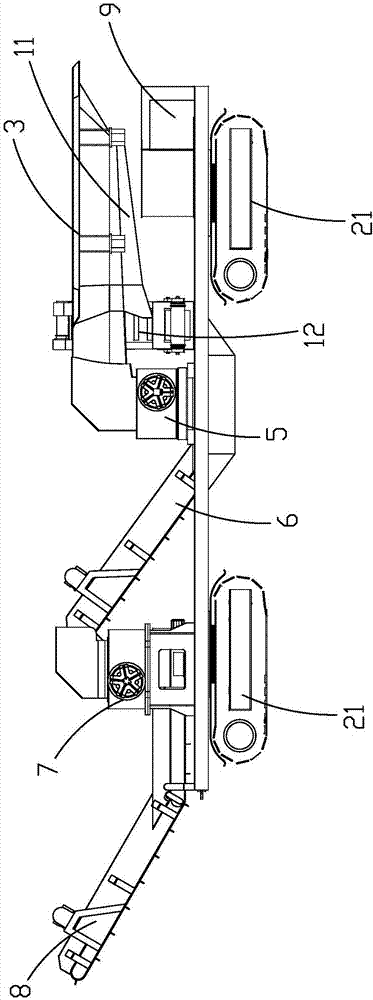 Movable garbage crushing station