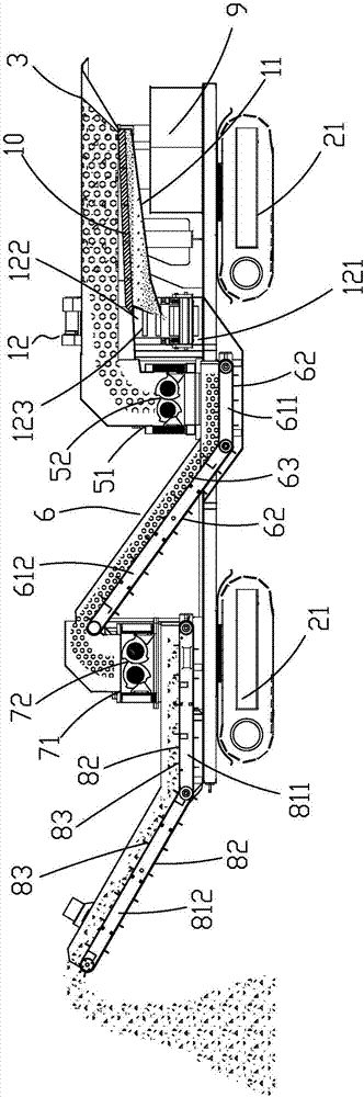 Movable garbage crushing station