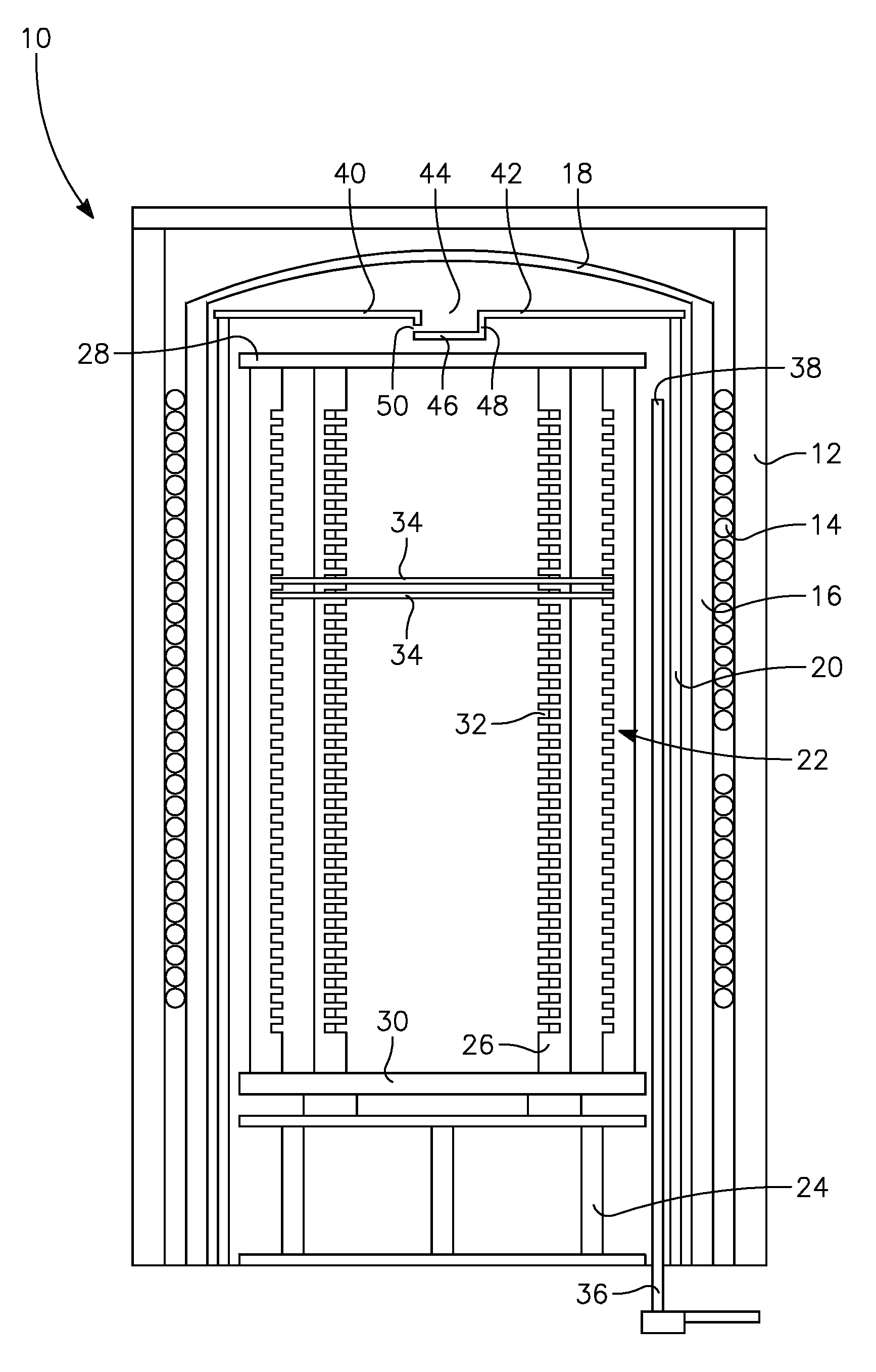 Baffled liner cover