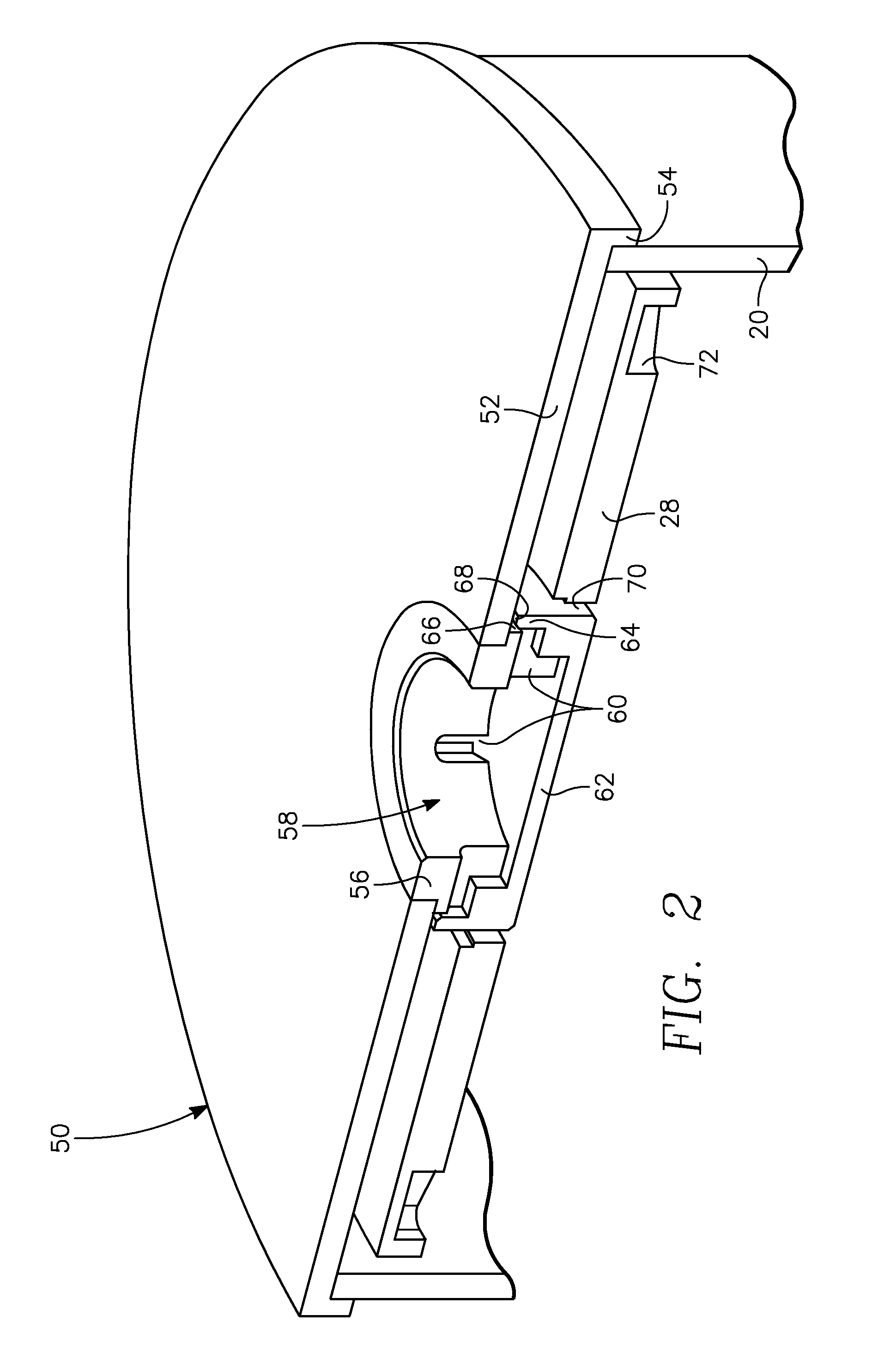 Baffled liner cover