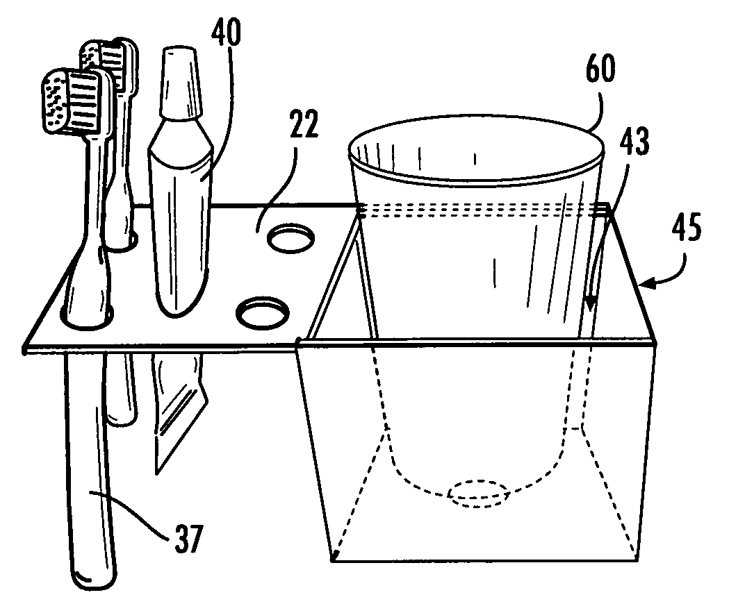 Decorative dentifrice holder