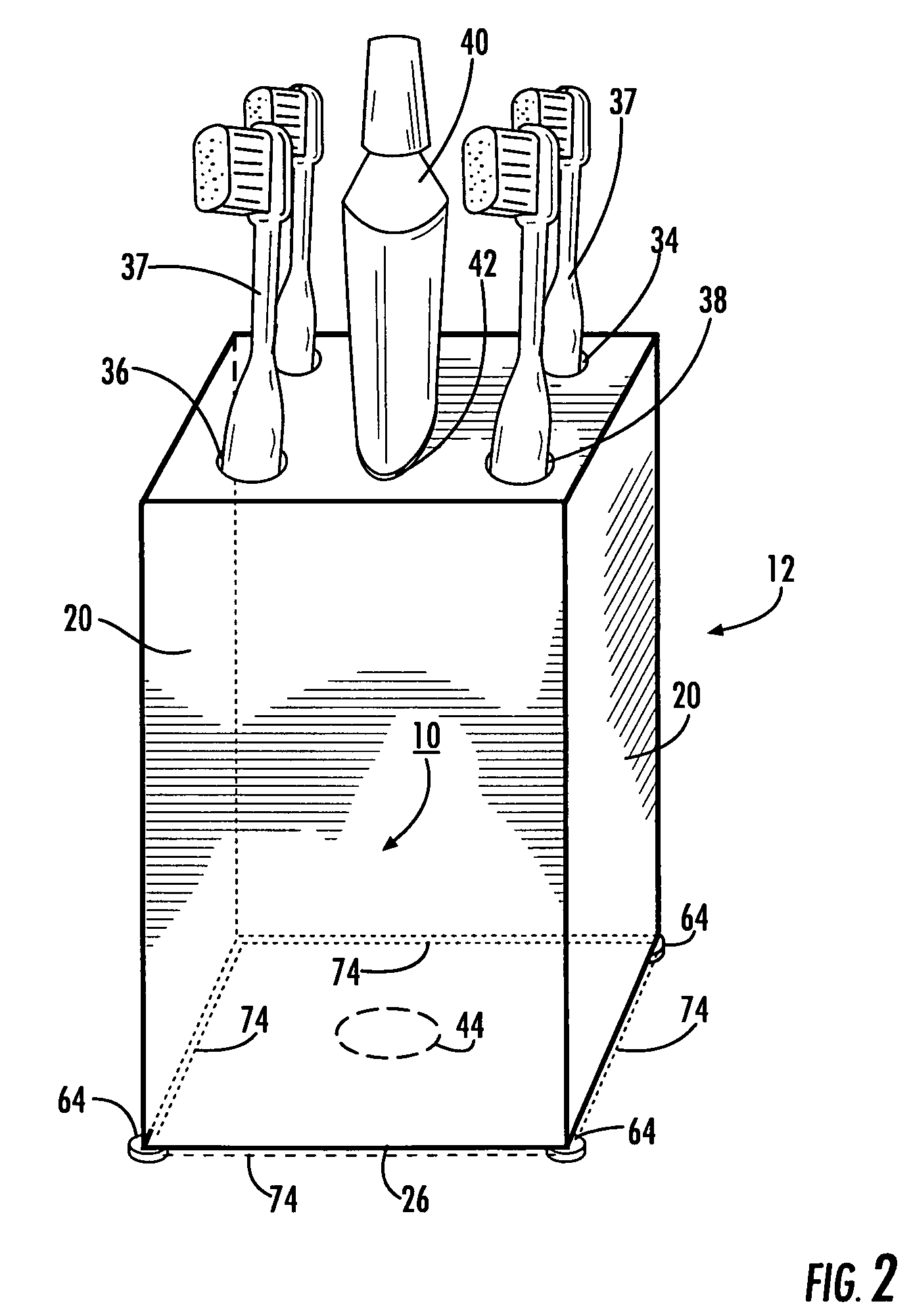 Decorative dentifrice holder