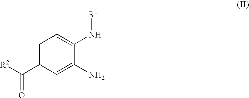 Process for the Preparation of 4-(Benzimidazolylmethylamino)-Benzamides and the Salts Thereof