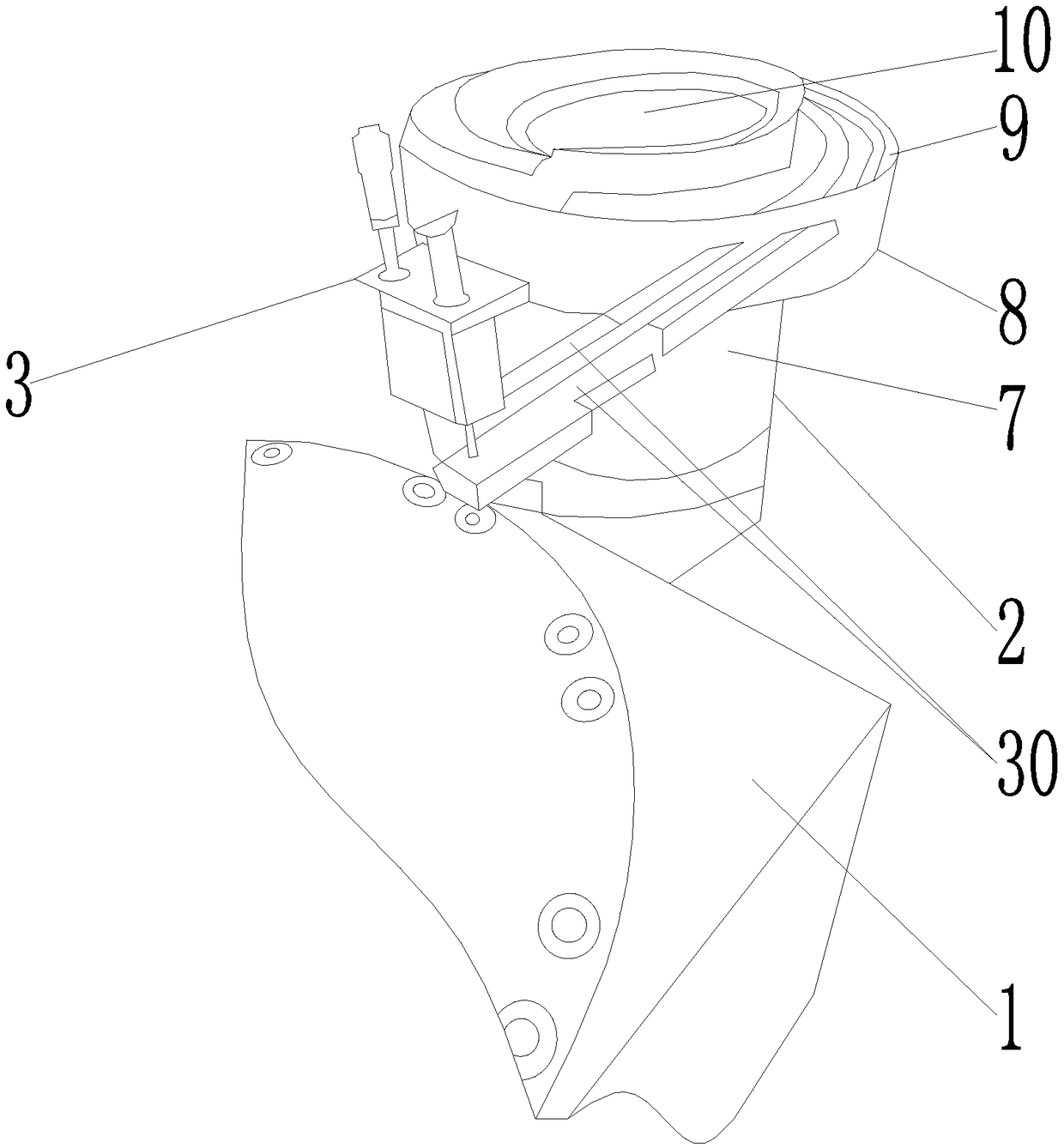 Frozen pipe cover mounting mechanism