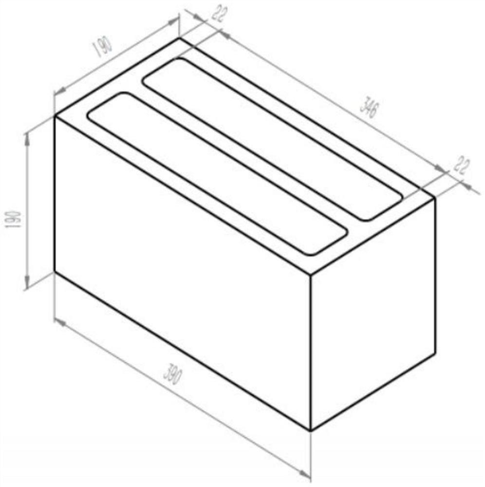 High-performance core foamed concrete insulating brick and production process thereof