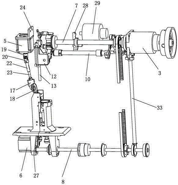 Direct-drive roller sewing machine