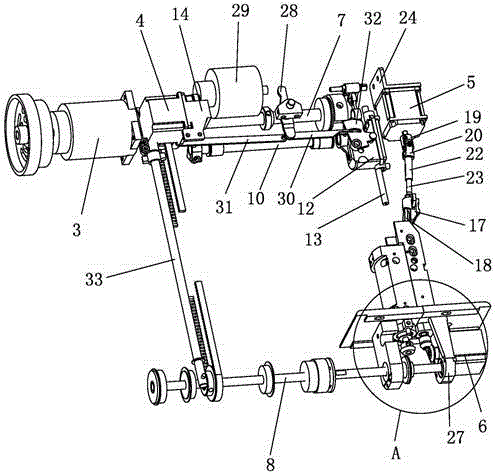 Direct-drive roller sewing machine