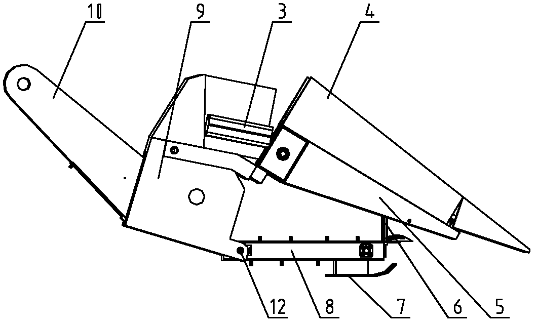 Novel multifunctional cutting bed of corn harvester