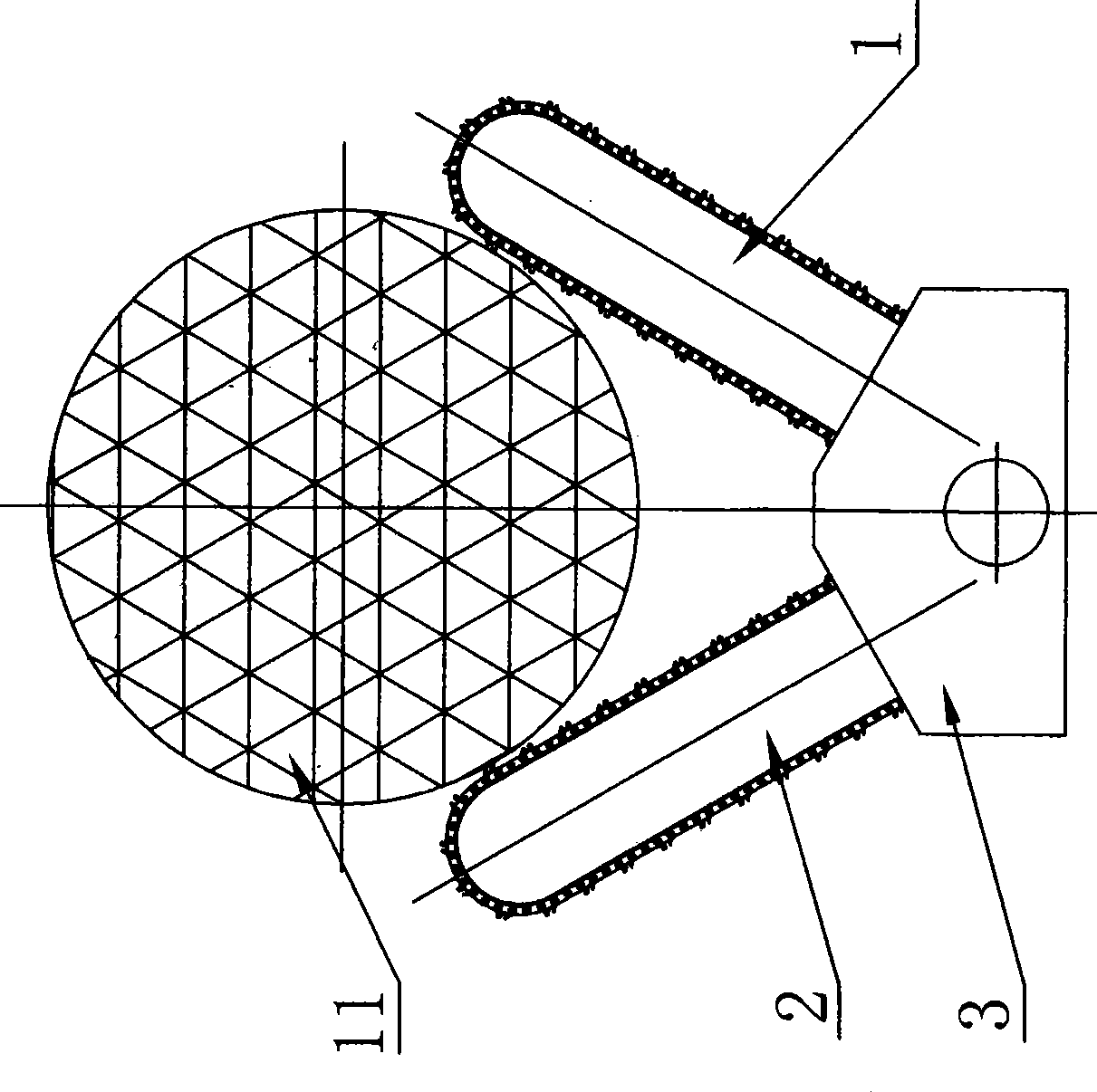 Device for harvesting palm fruit