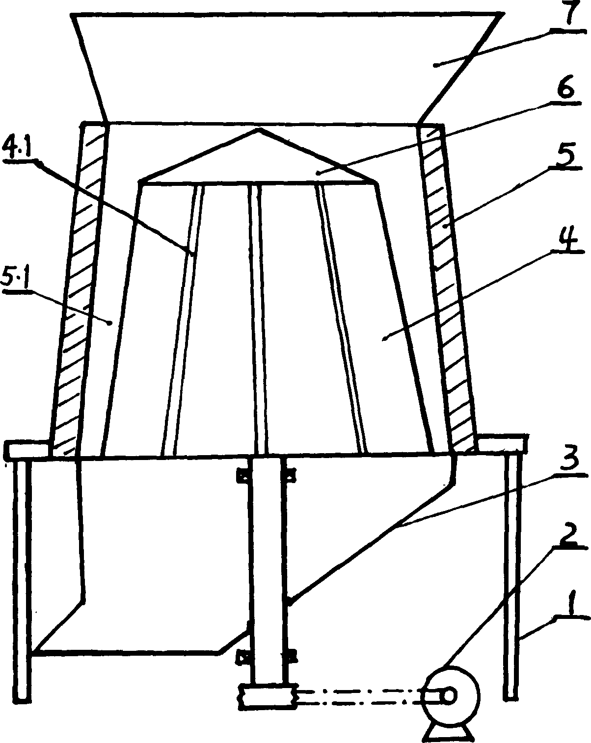 Moxa extraction process and grinder therefor