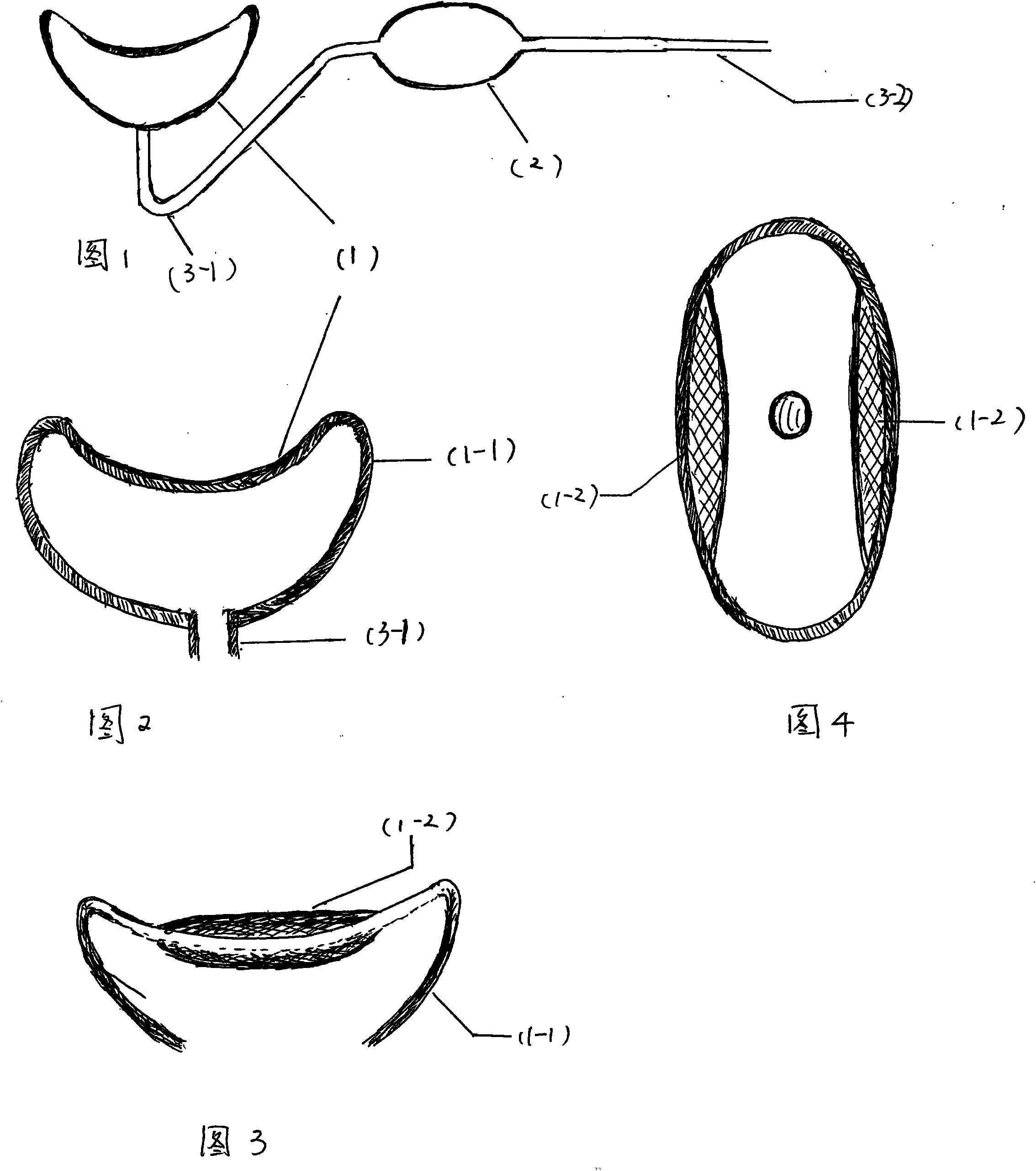 Negative pressure drainage standing urination device for women