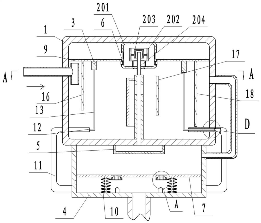 Oil cleaning device for sewage treatment oil separation tank