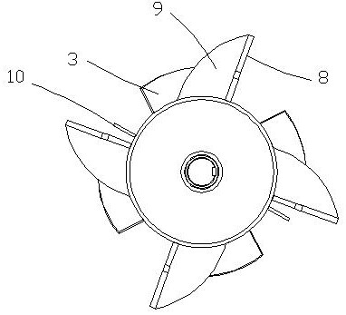 An inner spindle device for a plastic particle hoist