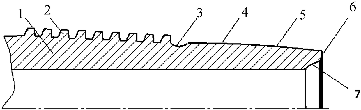 Novel connection structure for oil well pipes and couplings