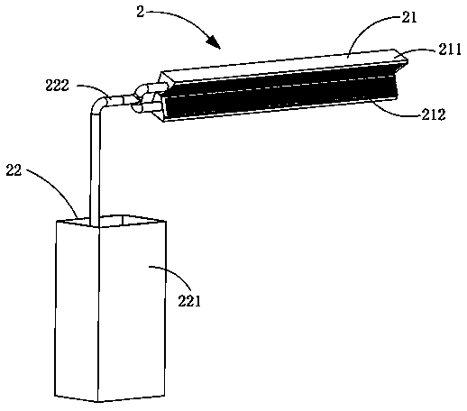 Negative-pressure dust-absorbing and drying device for textiles