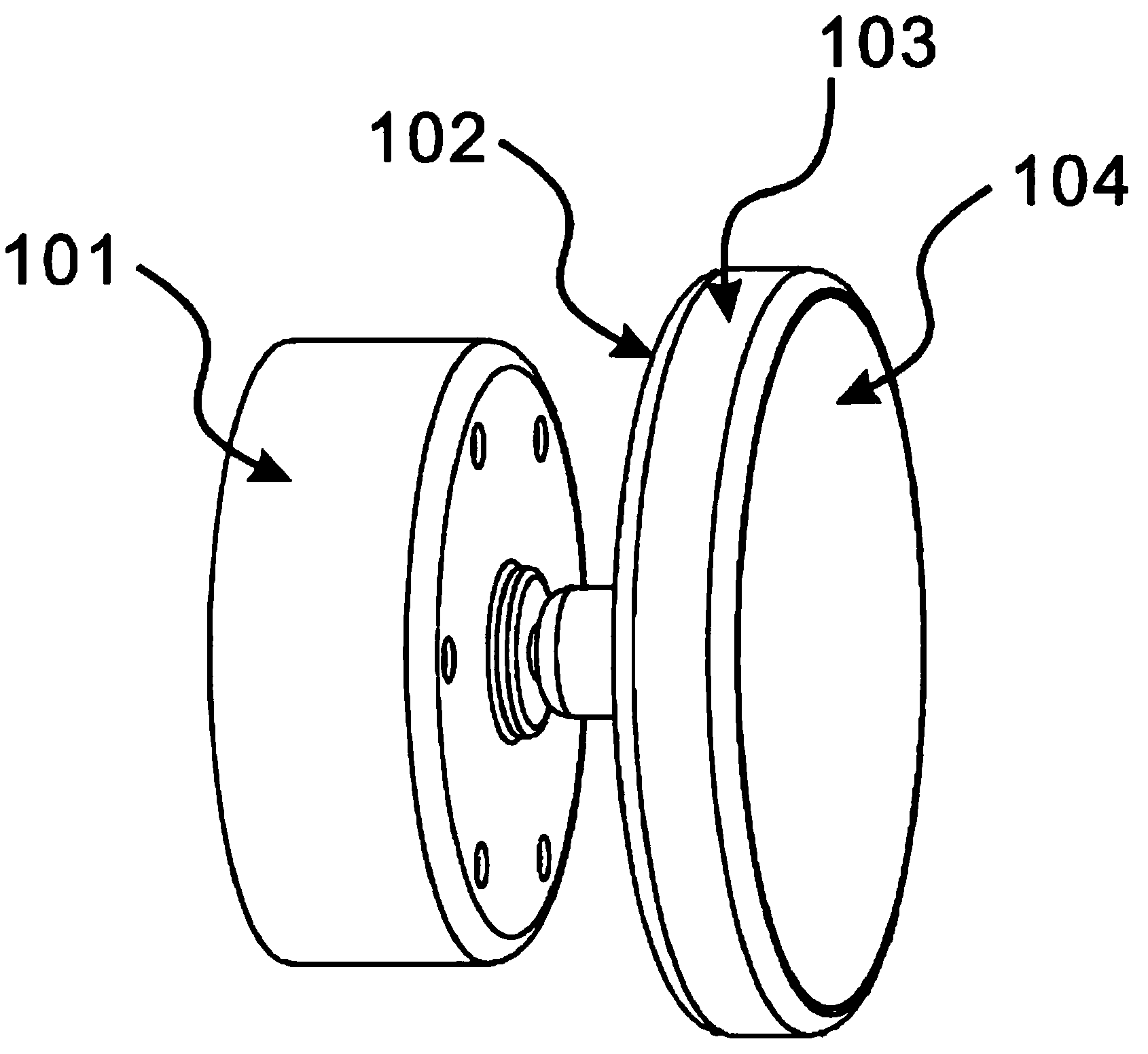 Shimming decoherence device based on rotation reflecting surface and scatterer