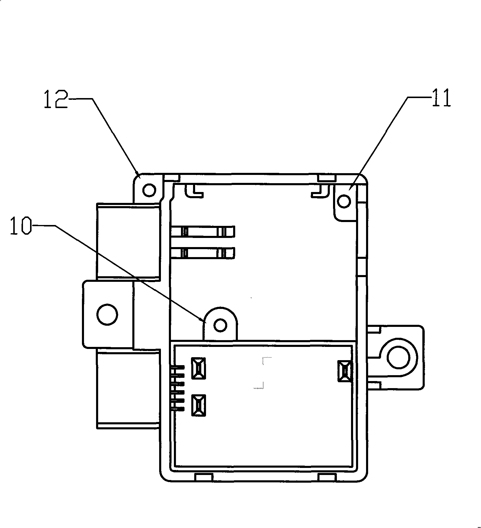 Electric power-assisted steering controller frame structure