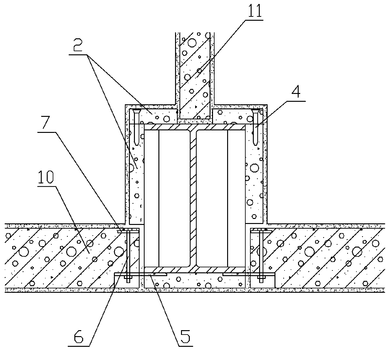 High-performance autoclaved aerated concrete integrated board exterior wall structure for prefabricated building