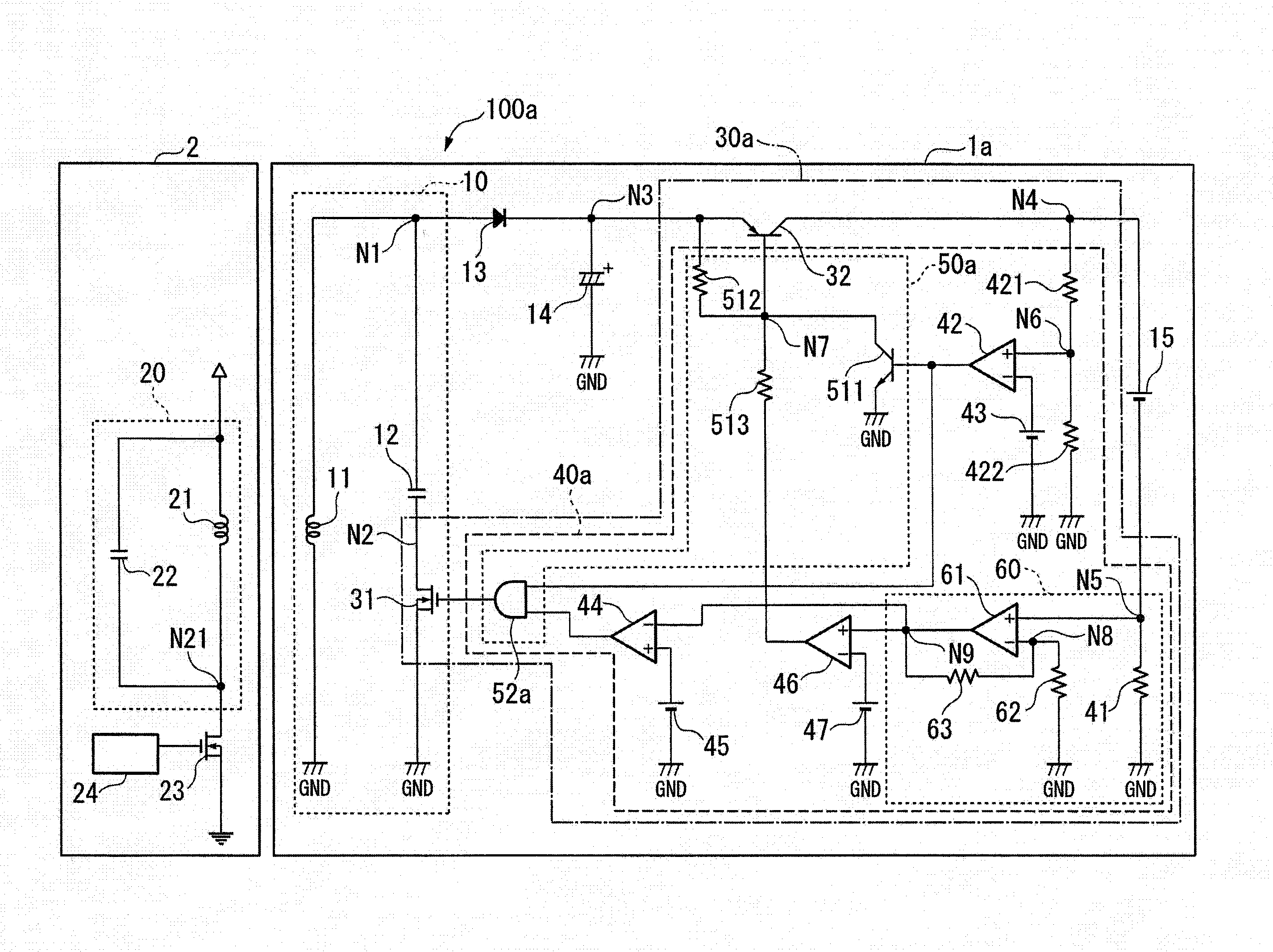 Electronic component, power receiving device, and power feeding system