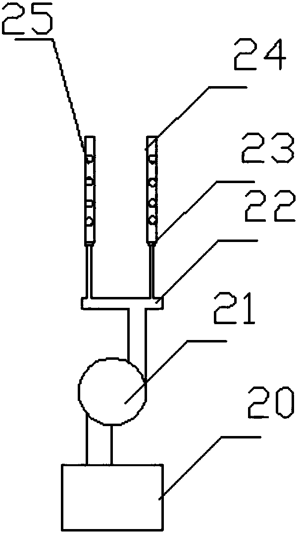 A paint spraying device for furniture