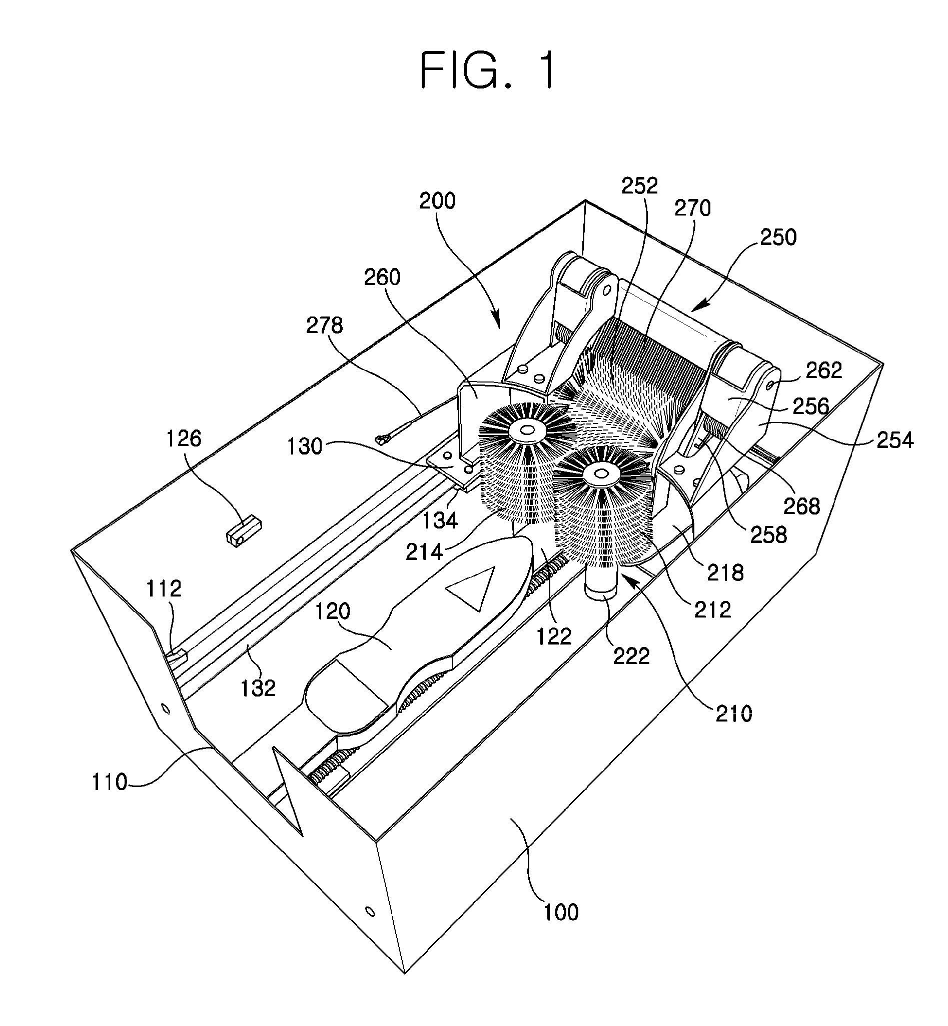 Automatic shoe cleaning device