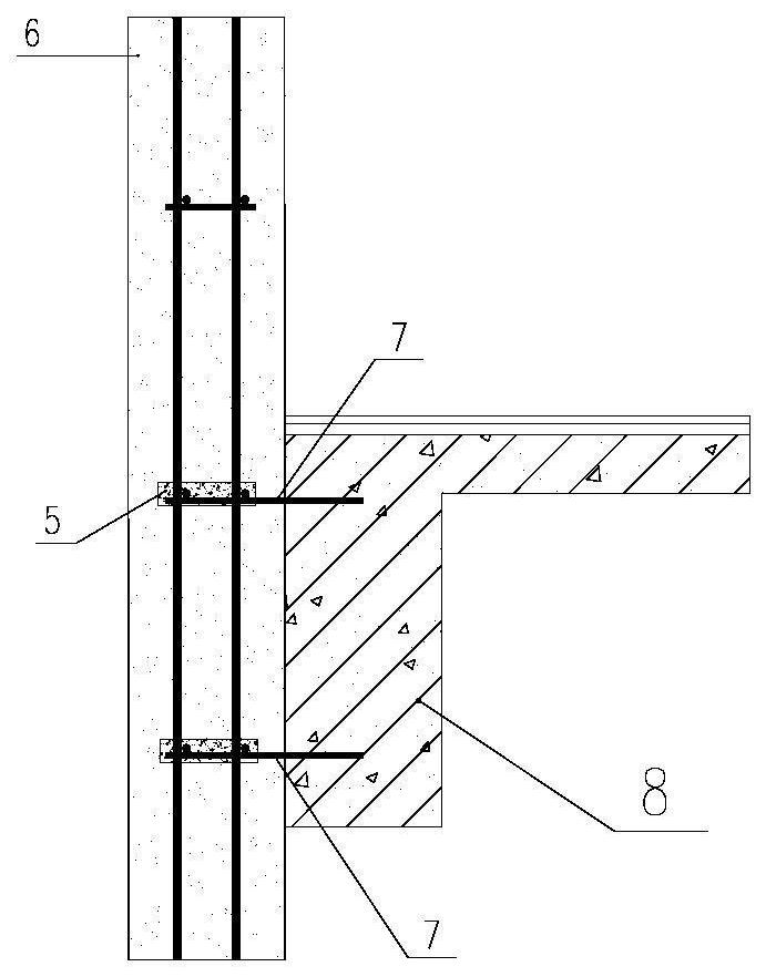 A rammed earth wall structure with double-layer steel mesh