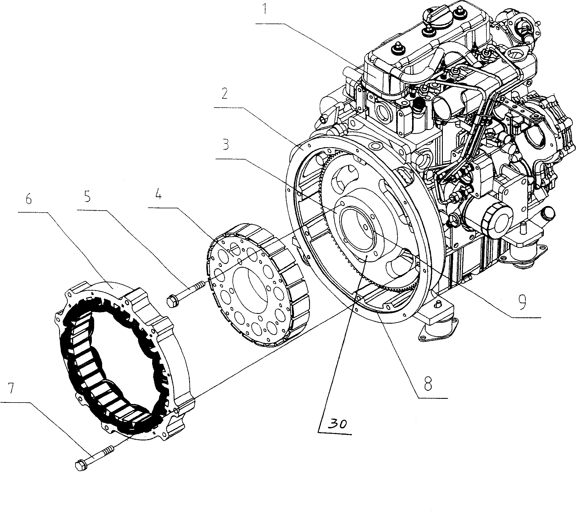 Rotor of multipole internal rotor permanent magnet generator