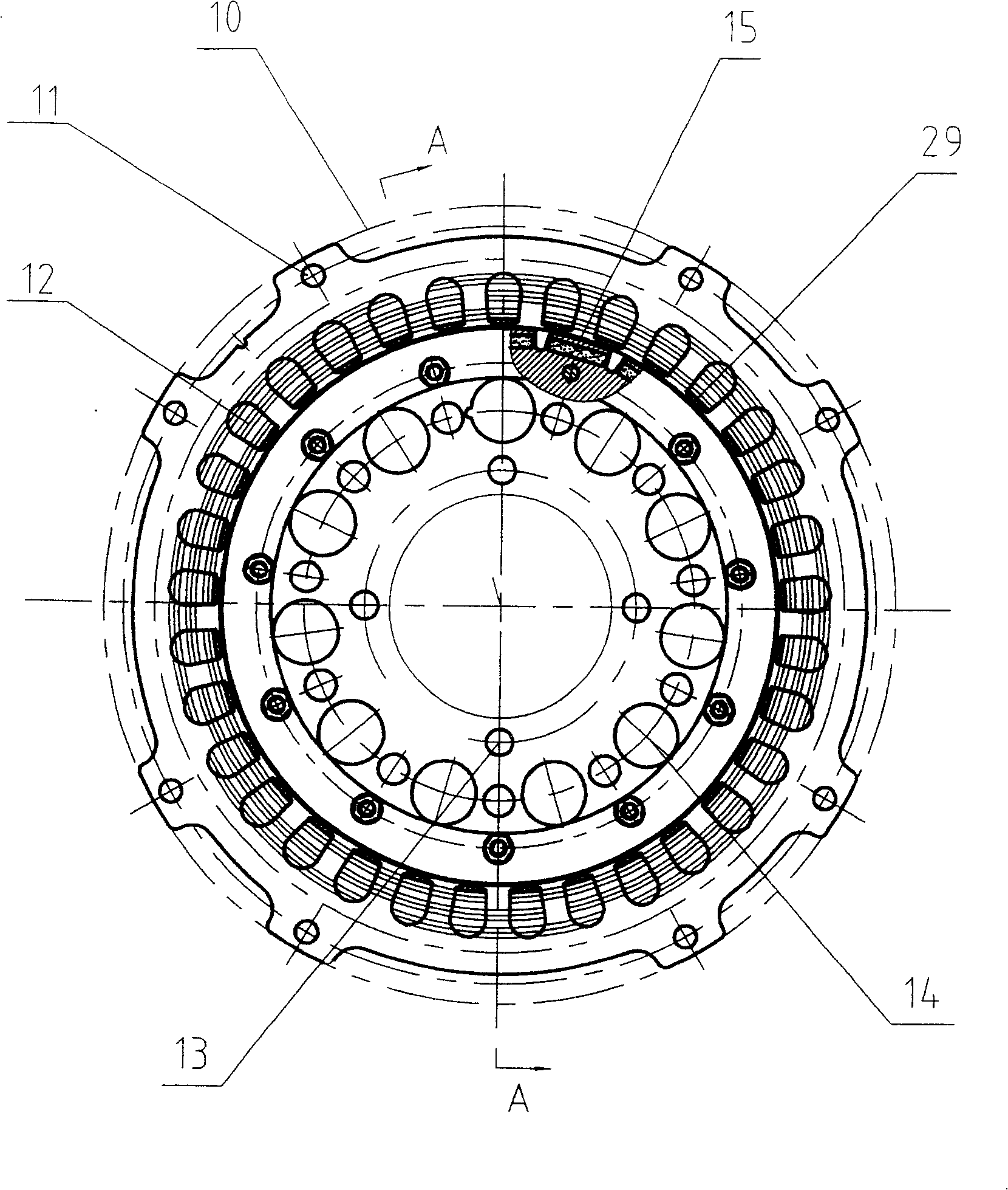 Rotor of multipole internal rotor permanent magnet generator