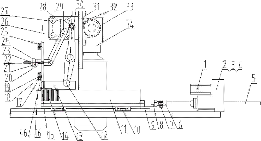 Automatic fin cut-off device and work process thereof