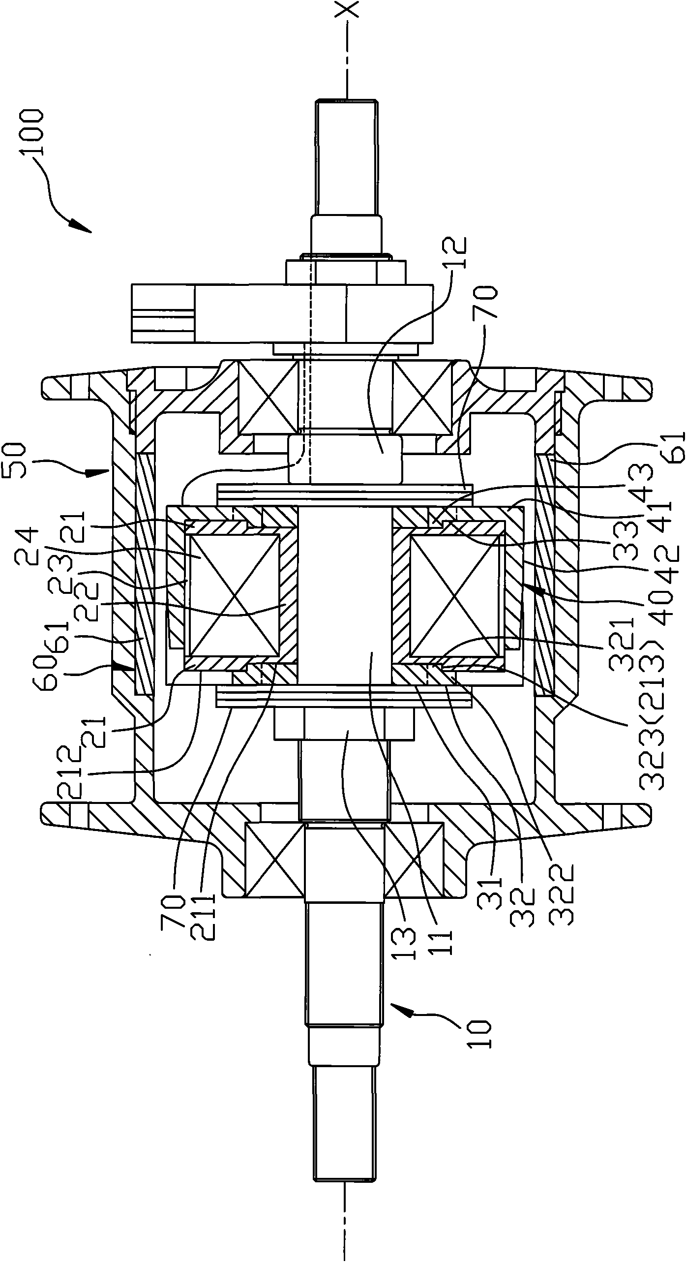 Power generation wheel hub