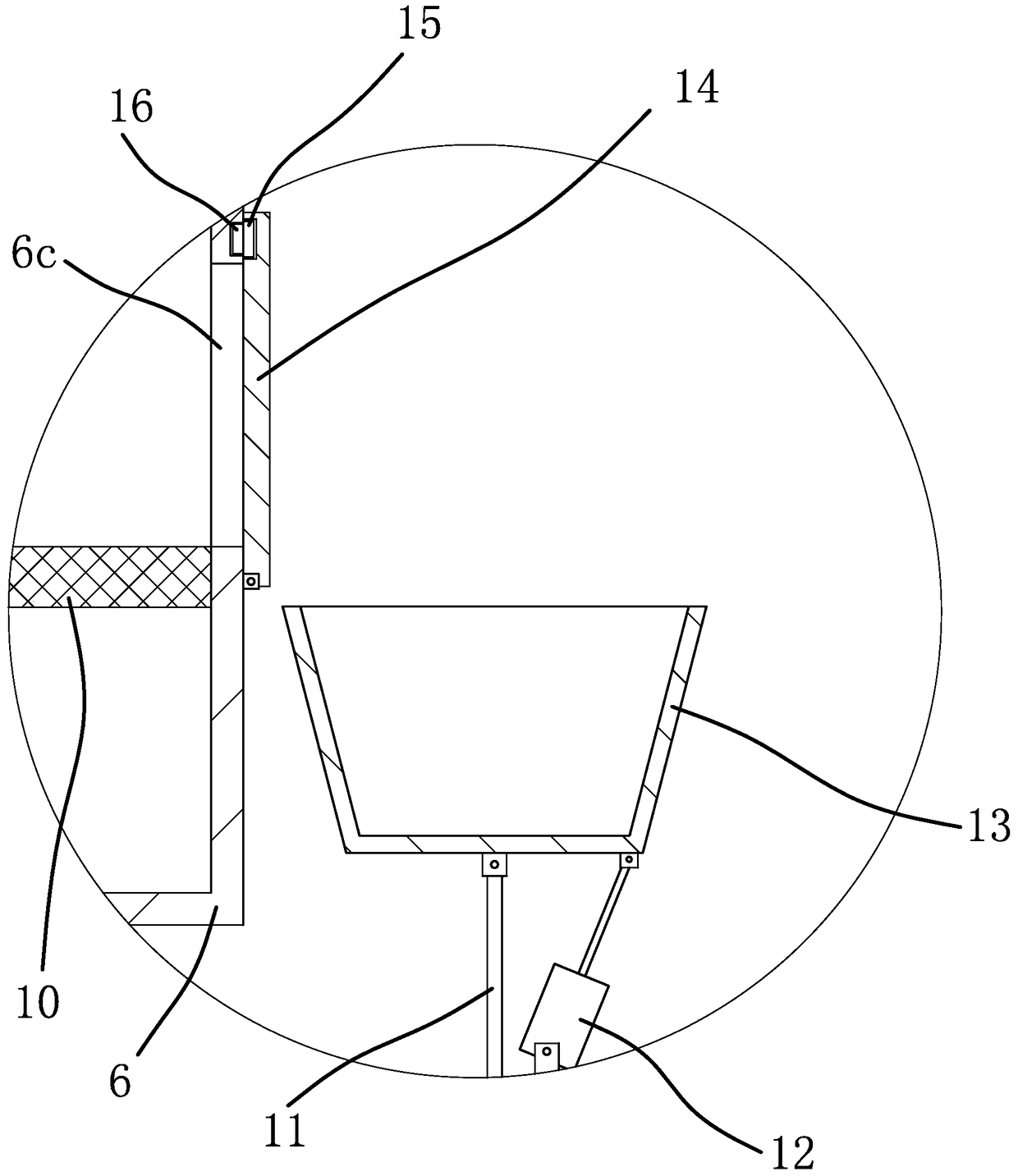 An ecological building material crushing system