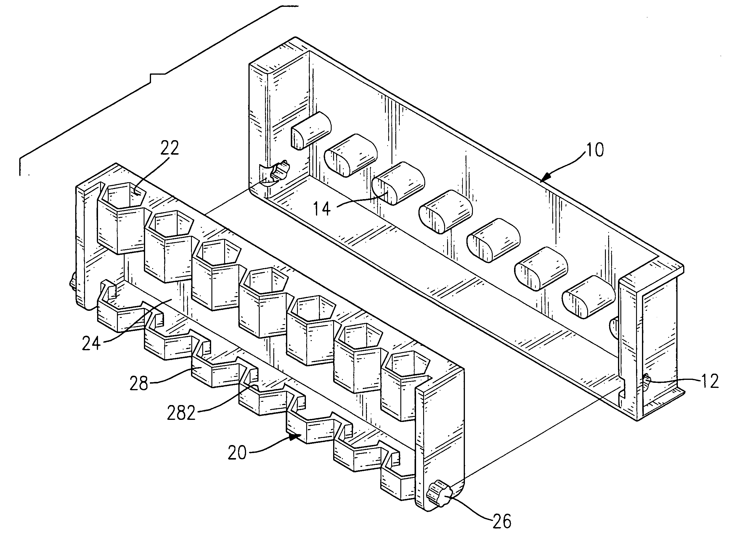 Tool bracket for storing tool bits