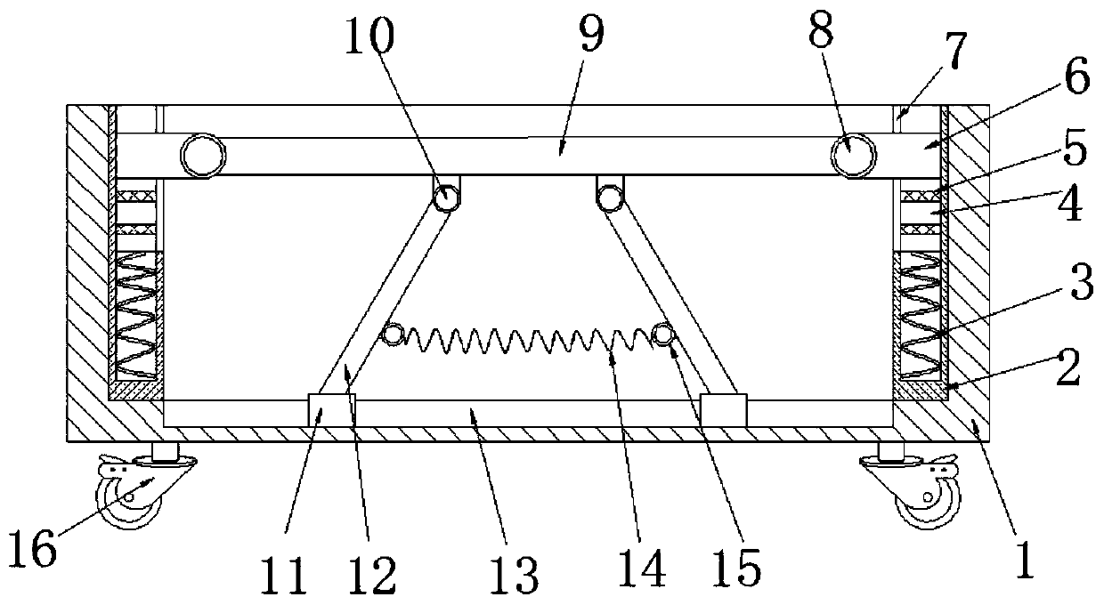 Damping machine base for mounting electromechanical equipment