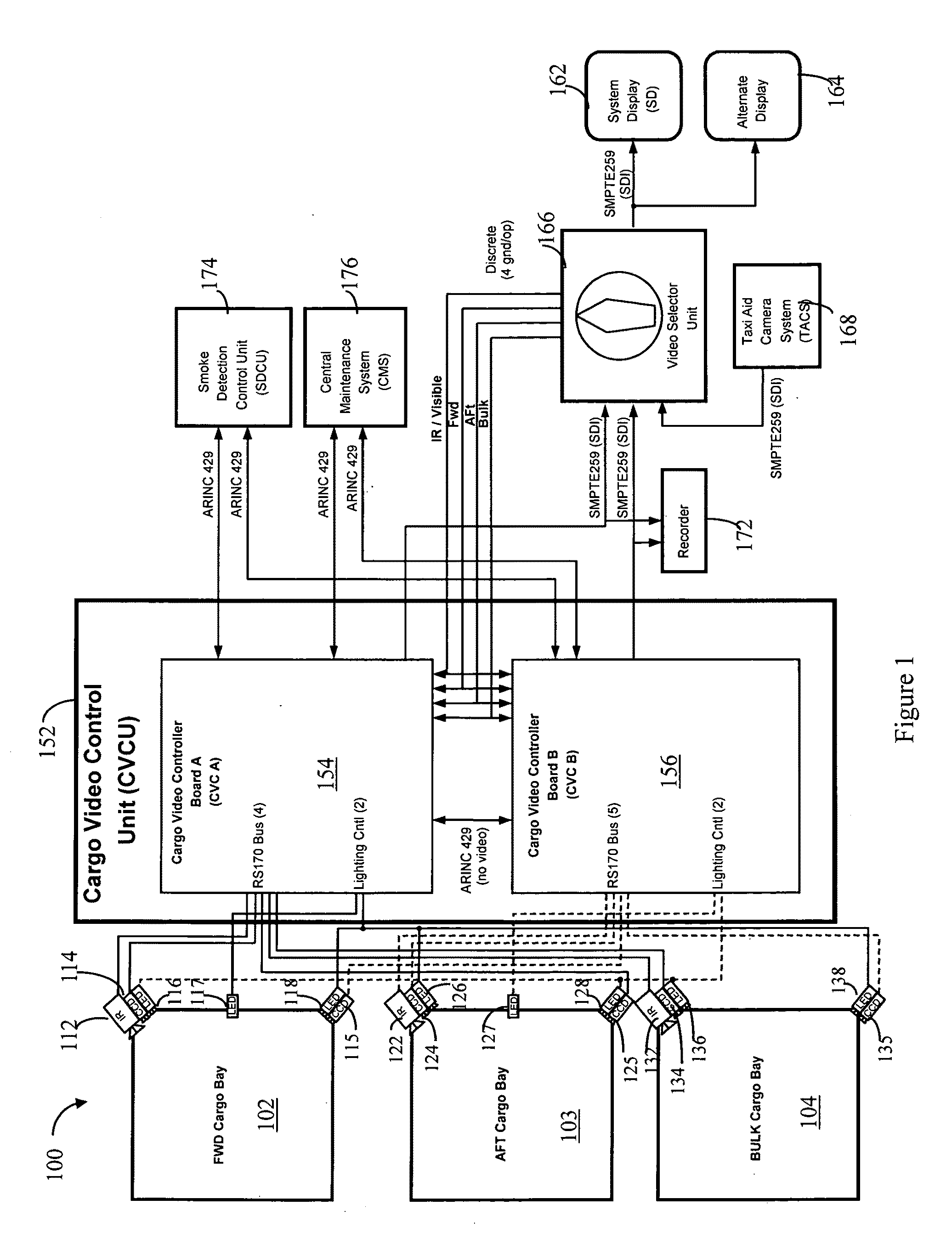 Method for detection and recognition of fog presence within an aircraft compartment using video images