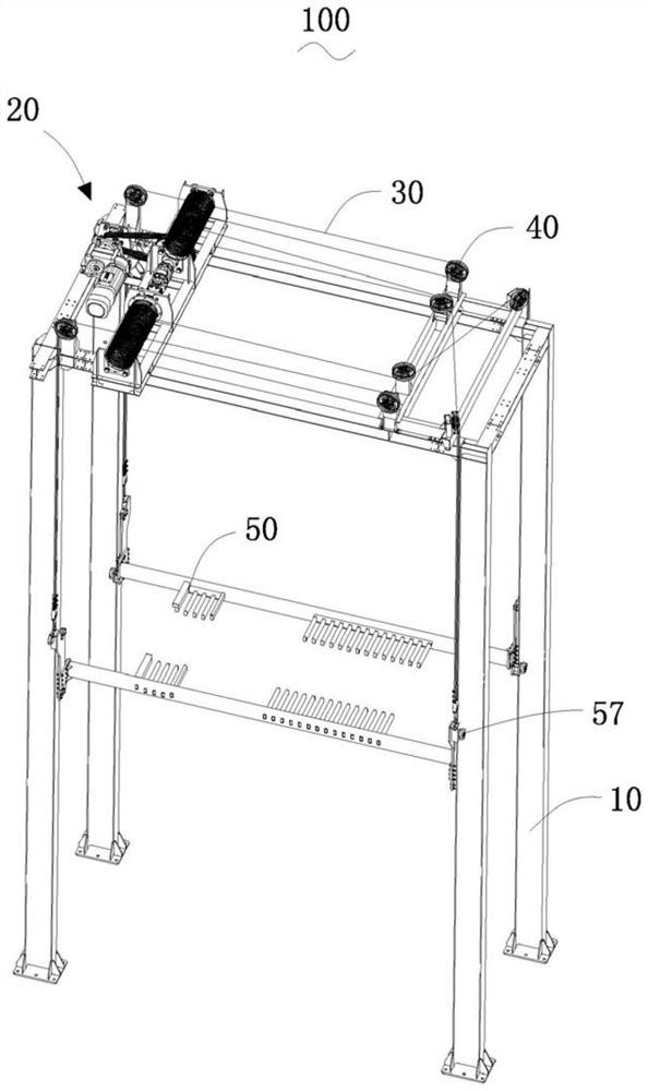 A three-dimensional garage cross winch lifting device