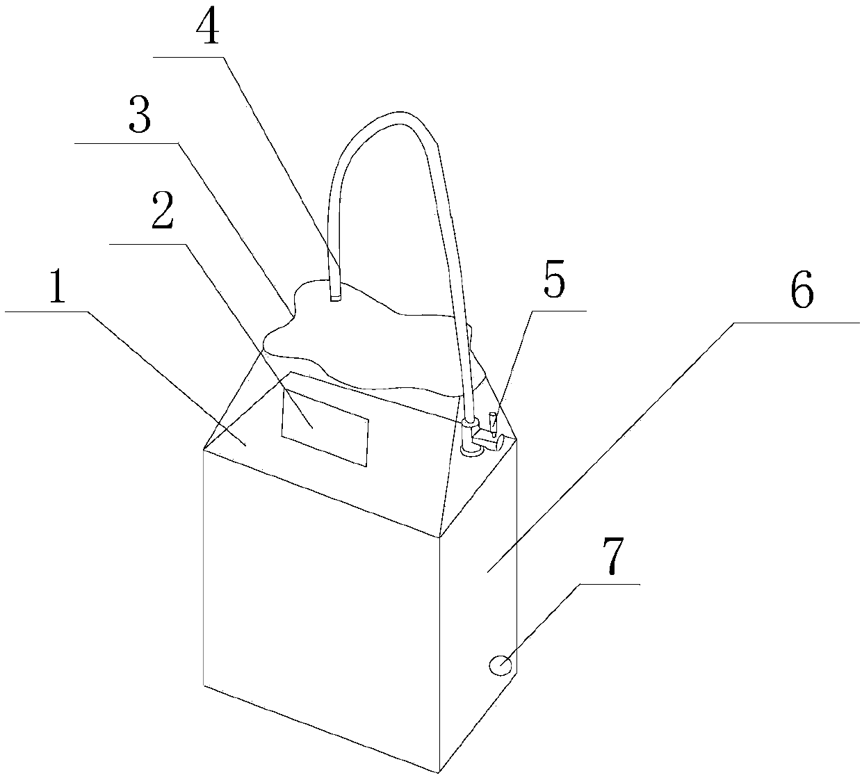 Kitchen washbasin capable of preventing water from being splashed out