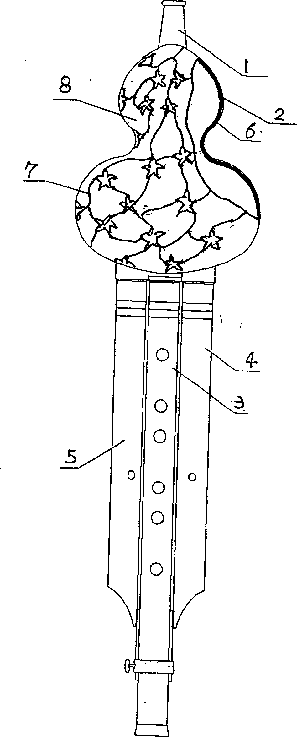 Cloisonne enamel lagenaria siceraria wire and manufacturing method thereof