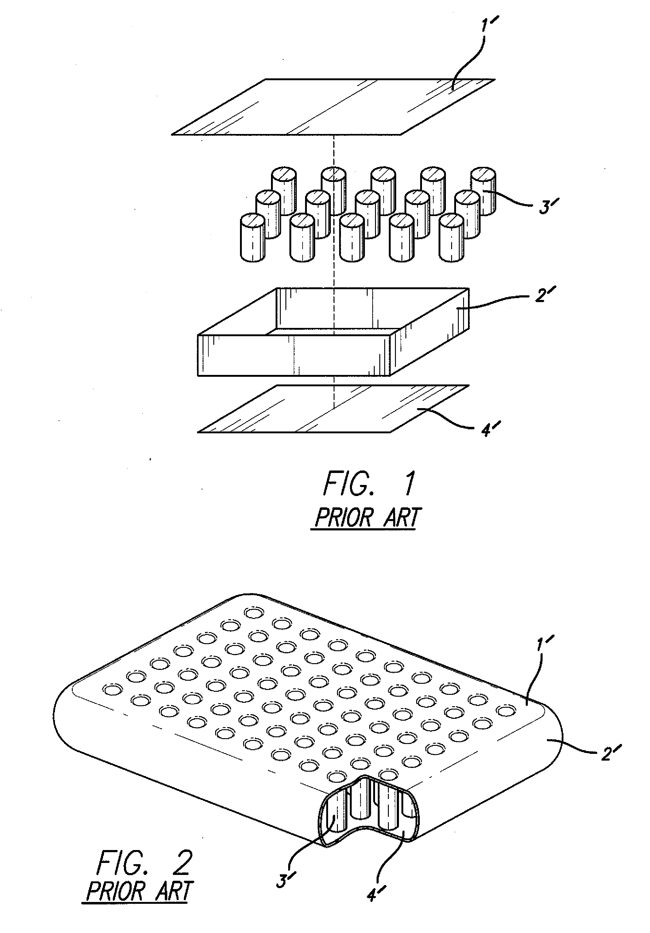 Air-inflated mattress