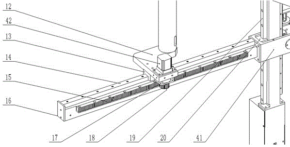 Portable pipe four-shaft hole cutter