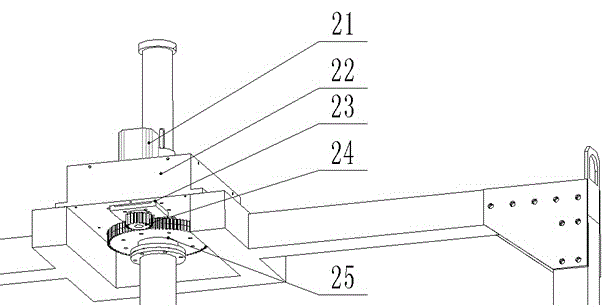 Portable pipe four-shaft hole cutter