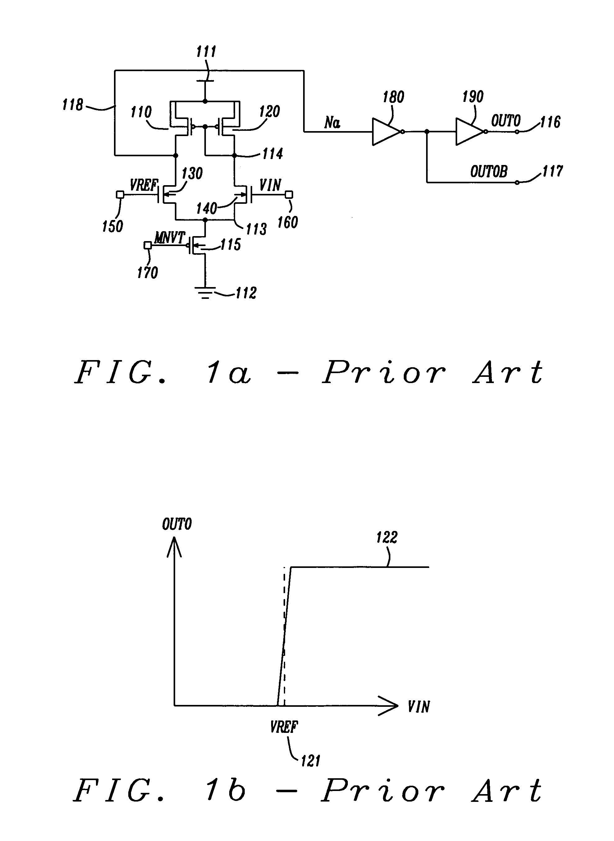 Comparator circuit with Schmitt trigger hysteresis character