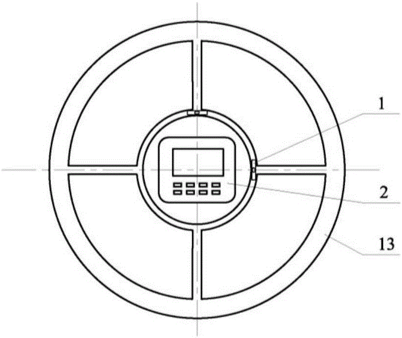 Mining deep hole laser measuring instrument