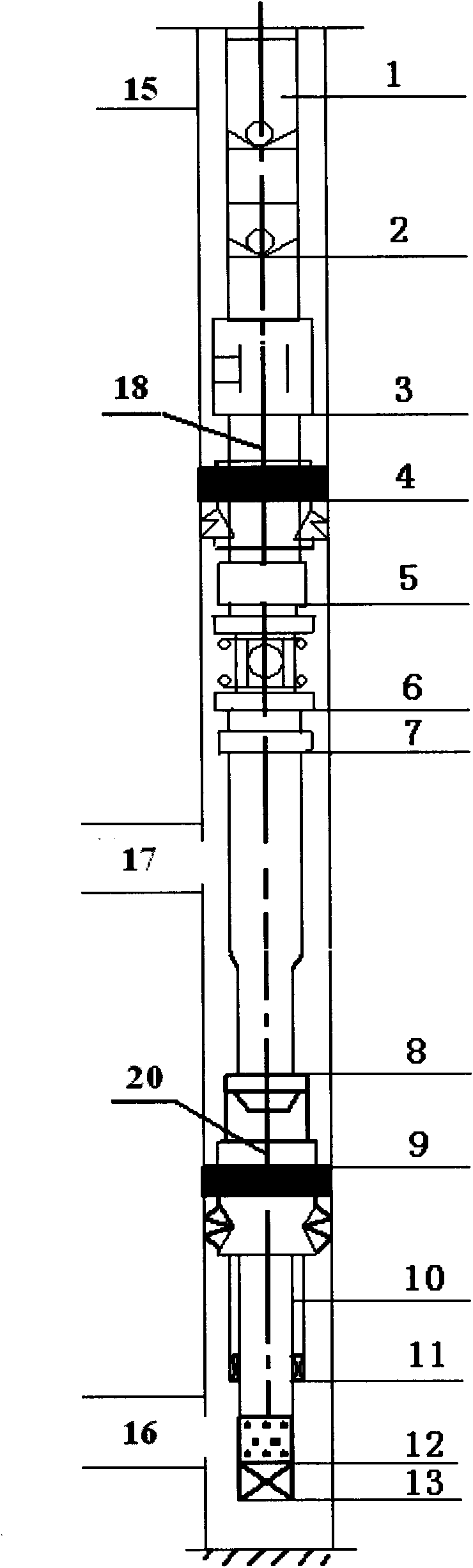 Sand-blocking-preventing oil-extraction production tubular column