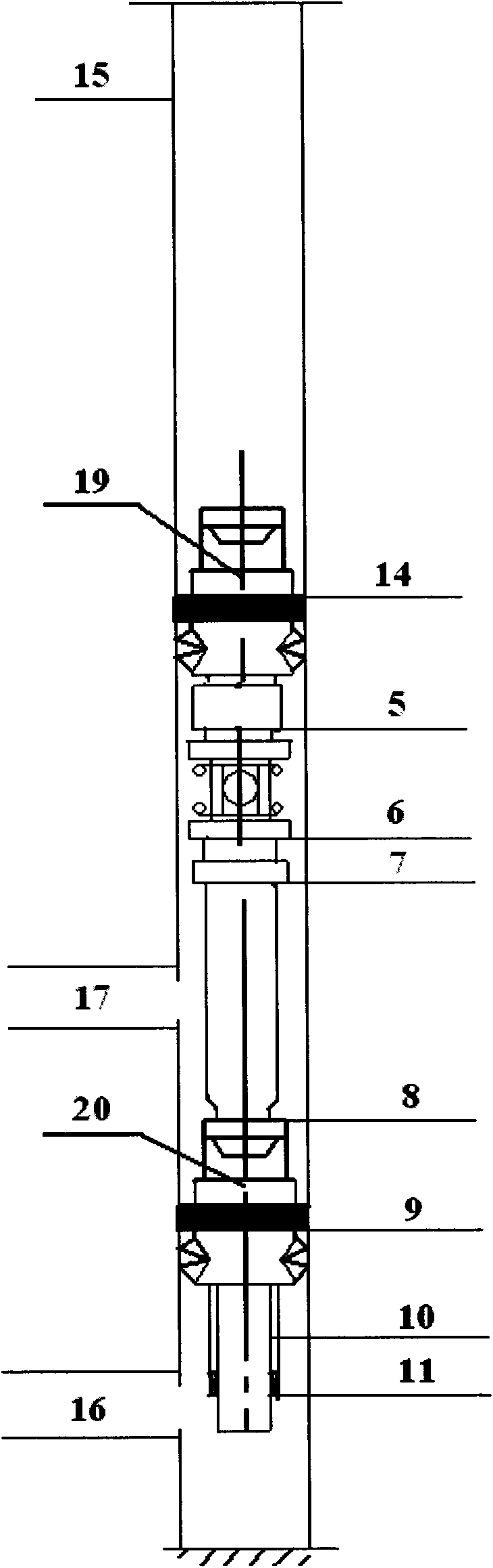 Sand-blocking-preventing oil-extraction production tubular column