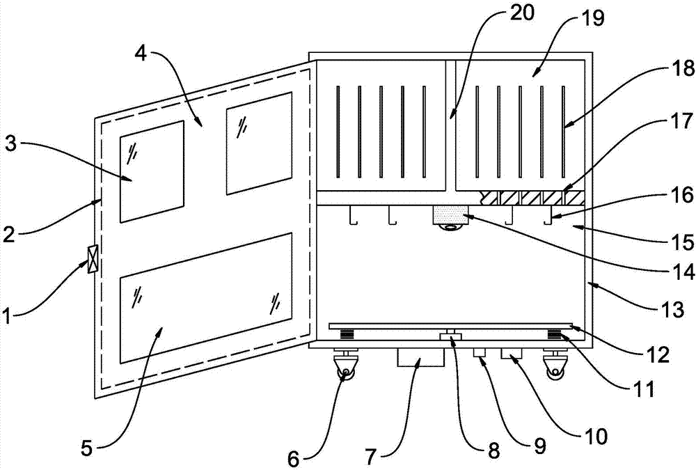 File cabinet for damp-proof anti-theft accountant