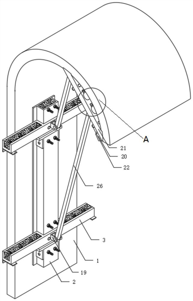 Prefabricated assembly type tunnel wall reinforcing structure and using method thereof