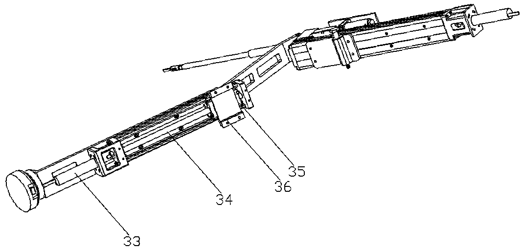 A surgical instrument positioning component used in laparoscopic surgery