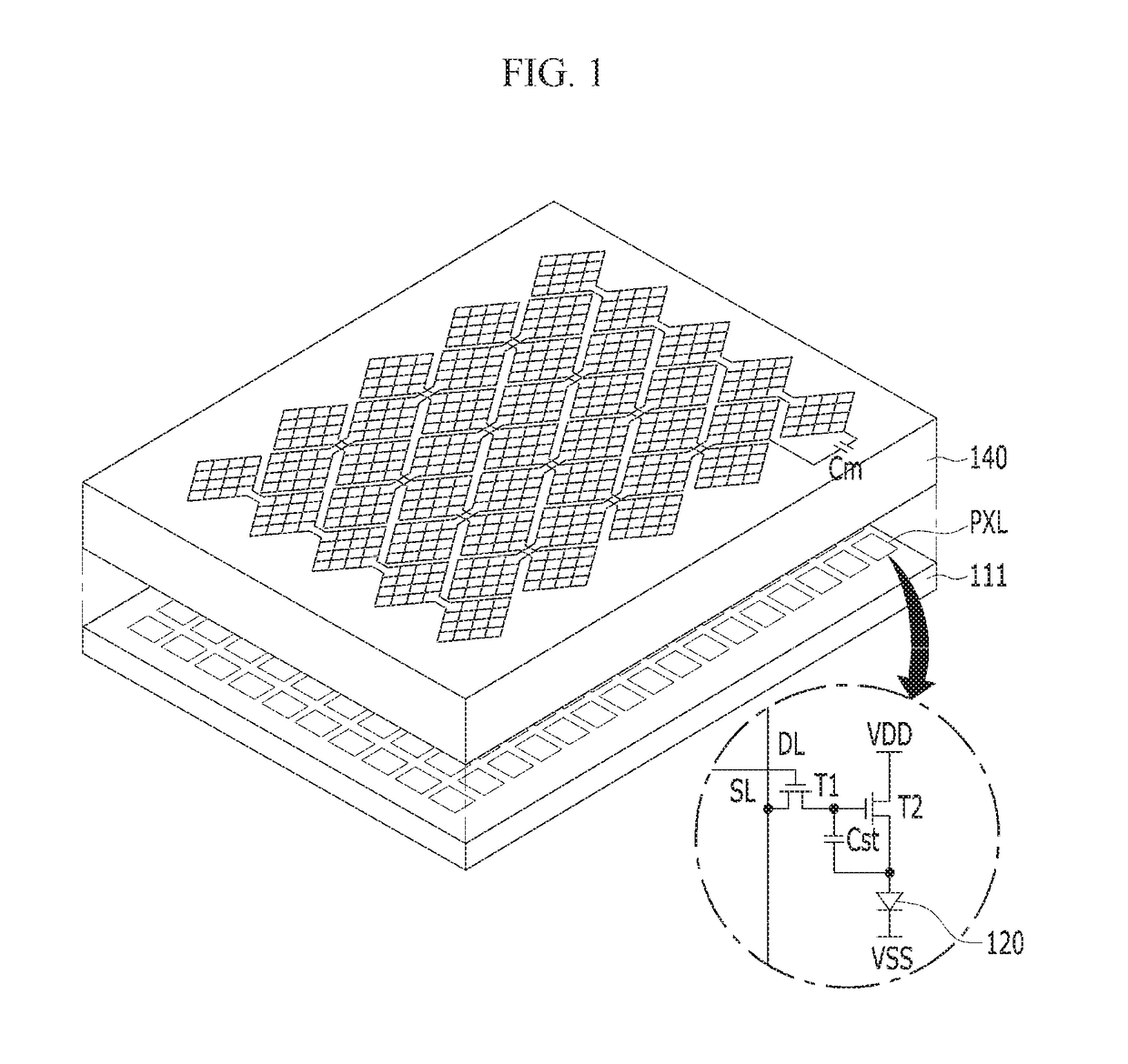 Display device having touch sensors