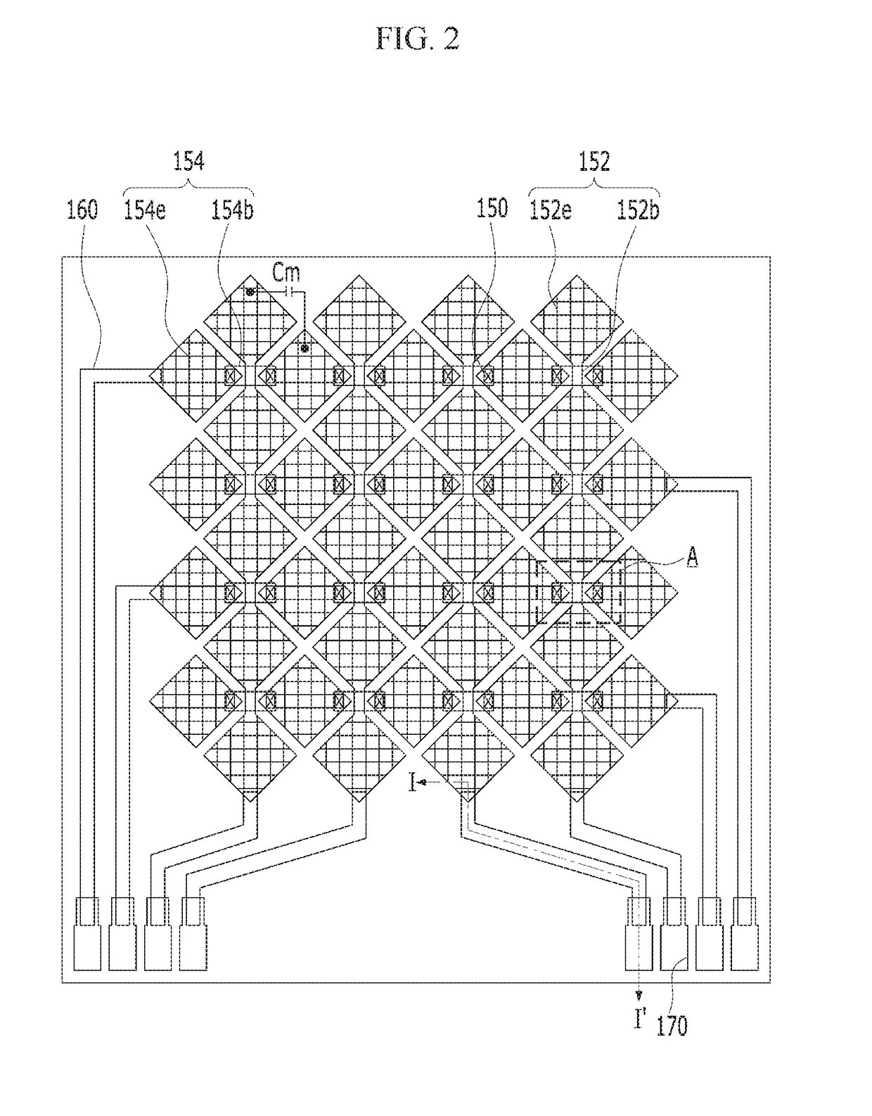 Display device having touch sensors